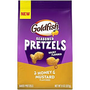 [SnS, AC] $4.59* | 3 &times; 8-Oz Goldfish Seasoned Pretzels (Honey Mustard) ($1.53 each) at Amazon