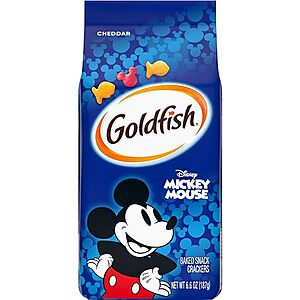 [SnS, AC] $4.59* | 3 &times; 6.6-Oz Goldfish Disney Mickey Mouse Baked Cheddar Crackers ($1.53 each) at Amazon