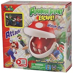 $9.99* | Epoch Games Super Mario Piranha Plant Escape! - Tabletop Action Game at Amazon
