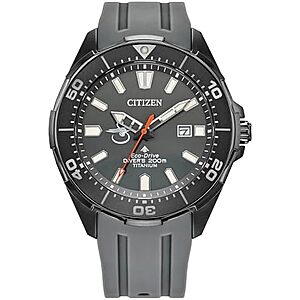 $430.15 | CITIZEN Mens Eco-Drive Sikorsky Dive 3: 43.5mm Gray Super Titanium Case with a Polyurethane Strap & Gray Dial (Style: BN0207-06H) at Amazon