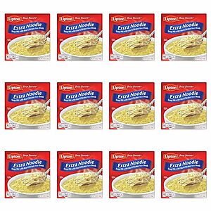 [SnS, AC] $8.21 | 12-Pack 4.9-Oz Lipton Soup Secrets Instant Soup Mix (Real Chicken) at Amazon (68.4￠ each)