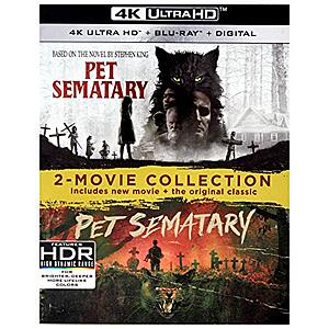 $17.49 | Pet Sematary 2-Movie Collection (4K Ultra HD + Blu-ray + Digital) at Amazon