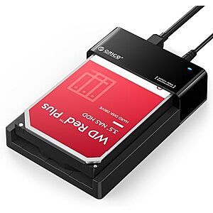 $17.99* | Orico External USB 3.0 to SATA Hard Drive Docking Station (for 2.5"/3.5" Drives, up to 24TB) at Amazon