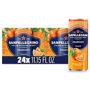 [SnS, AC] $14.50 | 24-Pack 11.15-Oz Sanpellegrino Italian Sparkling Drink (Aranciata) at Amazon