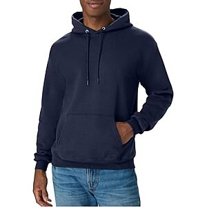 $8* | Hanes EcoSmart Fleece Pullover Hoodie (Navy) at Amazon