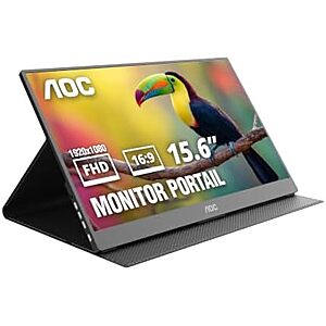 $49.99* | 15.6" AOC 16T20 FHD 60Hz IPS Portable Monitor at Amazon