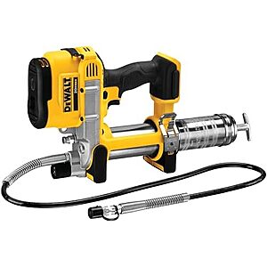 $132.99 | DEWALT Grease Gun 20V MAX, Cordless Electric Grease Gun 42" Hose, 10,000 PSI, Variable Speed Triggers, Tool Only (DCGG571B) at Amazon