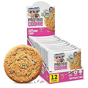 [SnS, AC] $11.48 | 12-Pack 4-Oz Lenny & Larry's The Complete Cookie (Birthday Cake) at Amazon