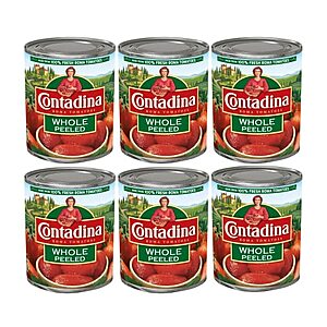 [SnS, AC] $8.41 | 6-Pack 28-Oz Contadina Whole Peeled Tomatoes at Amazon