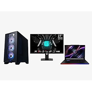 MSI Desktops, Laptops, Monitors, and More! at Woot!