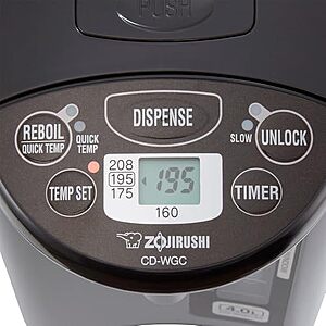 $129.46 | Zojirushi CD WGC30 Micom Water Boiler and Warmer at Amazon