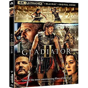 $17.99 | Gladiator II (4K Ultra HD + Blu-ray + Digital 4K) at Amazon