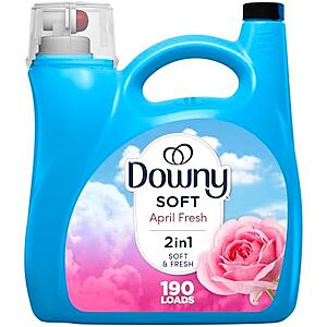 [SnS, AC] $24.93 | 4 &times; 140-Oz Downy Fabric Softener Liquid (April Fresh, 190 Loads) ($6.23 each) at Amazon