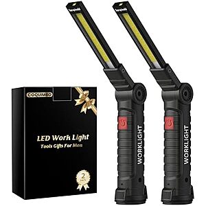 $9.99* | 2-Pk Coquimbo Rechargeable Magnetic LED Work Light at Amazon
