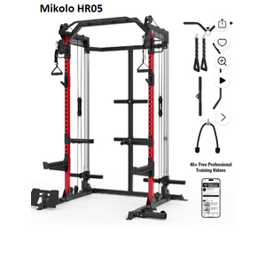 Mikolo HR05 Half Squat Rack $479.99 at Walmart includes functional trainer feature