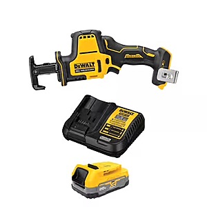 DEWALT ATOMIC 20V MAX* One-Handed Reciprocating Saw with 20V MAX* XR POWERSTACK Compact Battery Kit $189