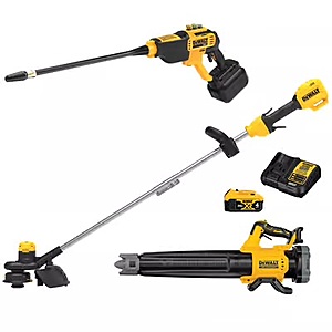 DEWALT 20V MAX XR Brushless String Trimmer Blower Kit with 20V MAX 550 Psi Cordless Power Cleaner $319