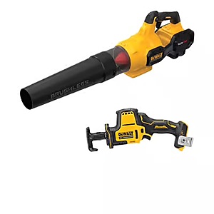 DEWALT 60V MAX Brushless Handheld Axial Blower Kit with 20V MAX ATOMIC Reciprocating Saw $329