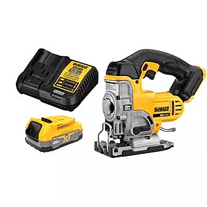 DEWALT 20V MAX* Cordless Jig Saw with DEWALT 20V MAX* XR POWERSTACK Compact Battery Kit $189