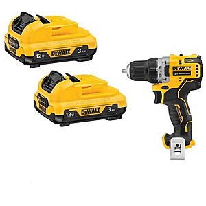DEWALT 12V MAX 3Ah Batteries 2 Pieces and Brushless 3/8 Inch Drill Driver Bundle $129 plus $10 gift card