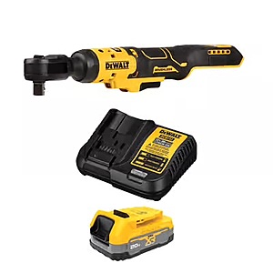 DEWALT ATOMIC 20V MAX* Brushless 1/2 in. Ratchet with 20V MAX* XR POWERSTACK Battery Kit $209