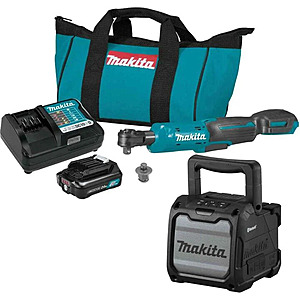 Makita 12V Max CXT Cordless 1/4-3/8 inch Ratchet and Bluetooth Speaker 2.0Ah Kit $149.99 at Acme Tools