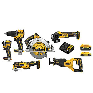 DEWALT 20V MAX 6 Tool Combo Kit + Free Shipping $449