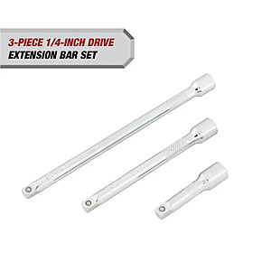 Hyper Tough 1/4-inch Drive Extension Bar Set, 2, 4, & 6-inch $4.97