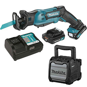 Makita 12V Max CXT Reciprocating Saw and Bluetooth Speaker Kit 2(2.0Ah) $149