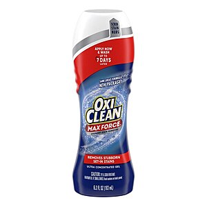 OxiClean Max Force Laundry Stain Remover Gel, 6.2 oz $1.99