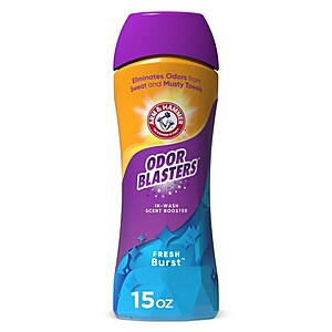 Arm & Hammer Odor Blasters In-Wash Scent Booster Beads, Fresh Burst Scent, 15 oz $1.99