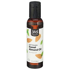 365 by Whole Foods Market, Softening Sweet Almond Oil, Skin & Hair Care, 4 Fl Oz $2.33 or less