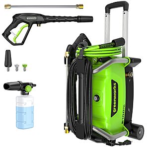 Greenworks 2100 PSI (1.2 GPM) Electric Pressure Washer $149.99