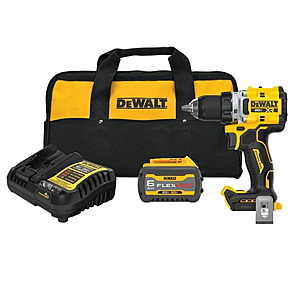 DEWALT 20V MAX XR 1/2 Inch Drill Driver Kit ( Flexvolt 6 ah Battery And Charger) ( Model # DCD801T1 ) $179.1