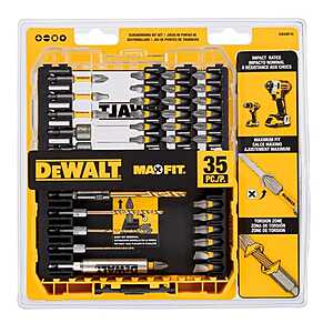 DeWalt Max Fit Assorted Assorted Screwdriving Bit Set S2 Tool Steel 35 pc $16.99 at Ace Hardware