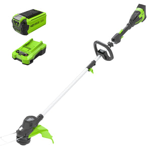 Greenworks 40V 15" Cordless Battery String Trimmer (Front Mount): 2.5 Ah Battery and Charger + Free S/H $103.7