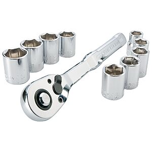 CRAFTSMAN Mechanics Tool Set, Metric, 3/8 Inch Drive, 10 Piece (CMMT34564) $14.98 @Amazon