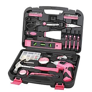 Apollo Tools 135 Piece Household Tool Set, Pink DT0773N1 $38.19 @Amazon