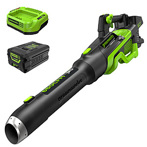 Greenworks 60V 660 CFM Cordless Battery Brushless Leaf Blower 2.5 ah battery and charger + Free S/H $127.5