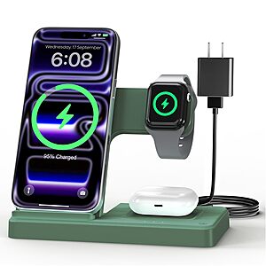 GETPALS 3-in-1 Wireless Charging Station for iPhone, Apple Watch & AirPods - $11.99 Shipped (50% Off)