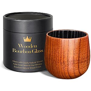 Charred Wooden Bourbon Glass, 10 oz &ndash; $12