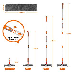 Amazon &ndash; Lomida 62" 2-in-1 Window Squeegee Cleaning Kit $8.49 w/ Code