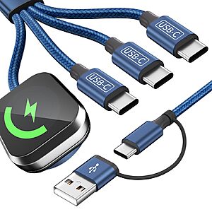 Amazon &ndash; MPATIBY 5' Multi Charging Cable w/ Apple Watch Charger $7.49 w/ Code