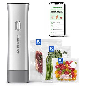 Amazon &ndash; Beelicious Pro VacSense 75kPa Handheld Vacuum Sealer + 30 Bags $19.49 w/ Code