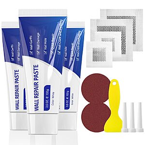 Amazon &ndash; SEISSO Drywall Repair Kit w/ 3x 100g Wall Mending Agent $13.99 w/ Code