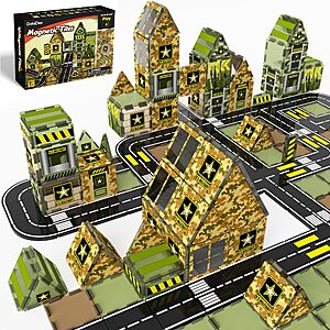 Amazon &ndash; GobiDex Army Magnetic Tiles Building Set $11.89 w/ Code