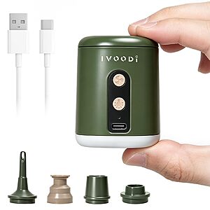 Amazon &ndash; IVOODi Rechargeable Portable Air Pump - $12.99 w/ Code