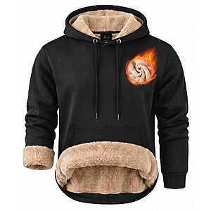 Amazon &ndash; ZITY Men's Sherpa-Lined Pullover Hoodie - $19.99 w/ Code