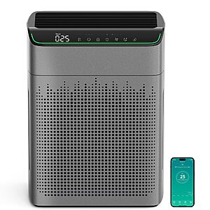 Amazon &ndash; MERONTE MR5866 Air Purifier for Rooms up to 1690 Sq. Ft. - $49.99 w/ Code
