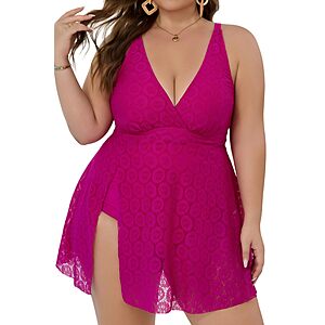 Amazon &ndash; COCOPEAR Women's Plus-Size Tankini Swimsuit - $19.99 w/ Code
